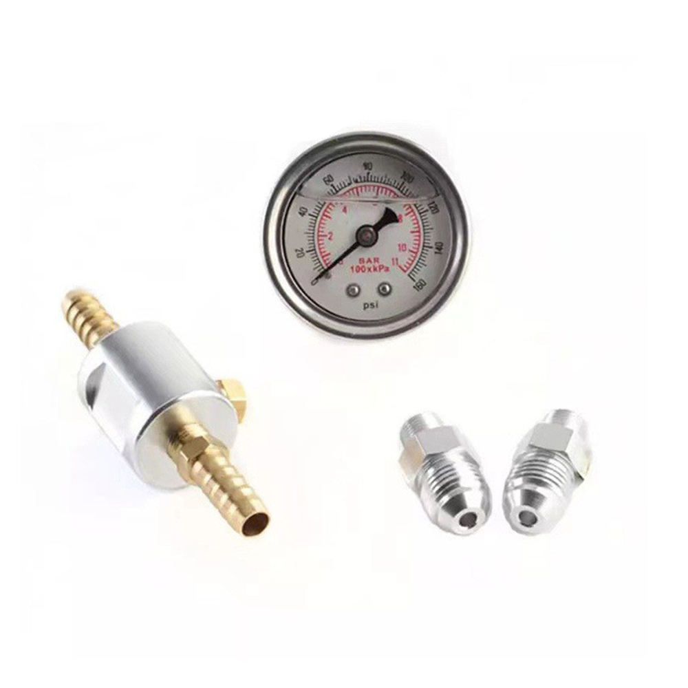 Liquid Pressure Testing Gauge  - Fuel Pressure Test Gauge Kit Automotive 评论和价格