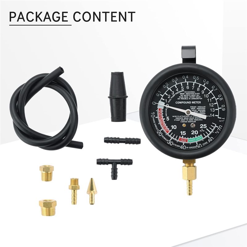 Vacuum And Fuel Pump Tester Ki - Fuel Pump Pressure Vacuum Tester Gauge 评论和价格