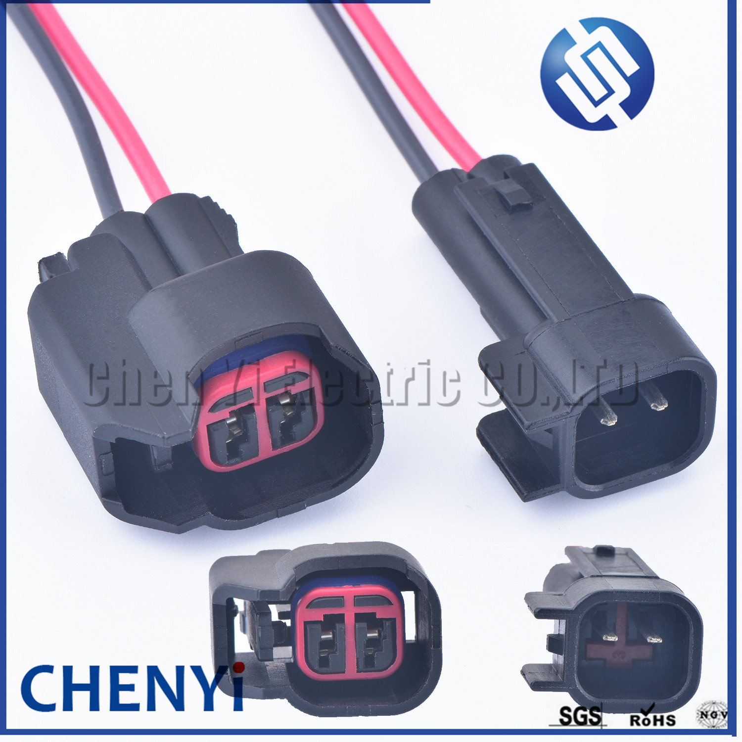 2 Pin auto waterproof connecto - Fuel Injector Wiring Harness Plug Pigtail 评论和价格