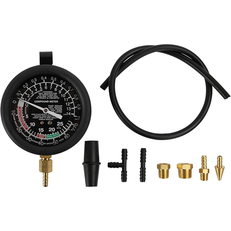 Car Vacuum and Fuel Pump Teste - Fuel Pump Pressure Vacuum Tester Gauge 评论和价格