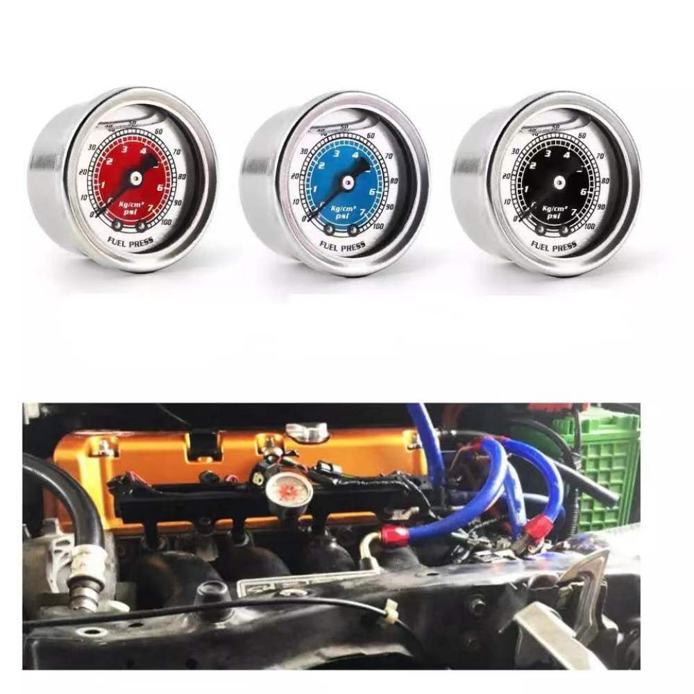 Aluminum Mechanical Fuel Press - Fuel Pressure Test Gauge Kit Automotive 评论和价格