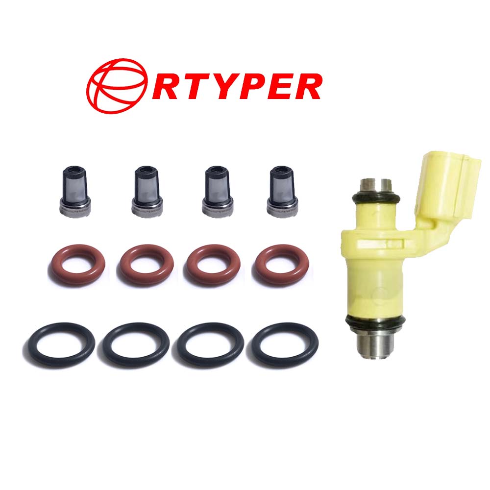 4/8 Sets Motorcycle 6C5-13761- - Fuel Injector Seal O-Ring Micro Filter Kit 评论和价格