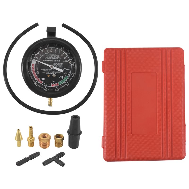 AT05-Car Vacuum And Fuel Pump  - Fuel Pump Pressure Vacuum Tester Gauge 评论和价格