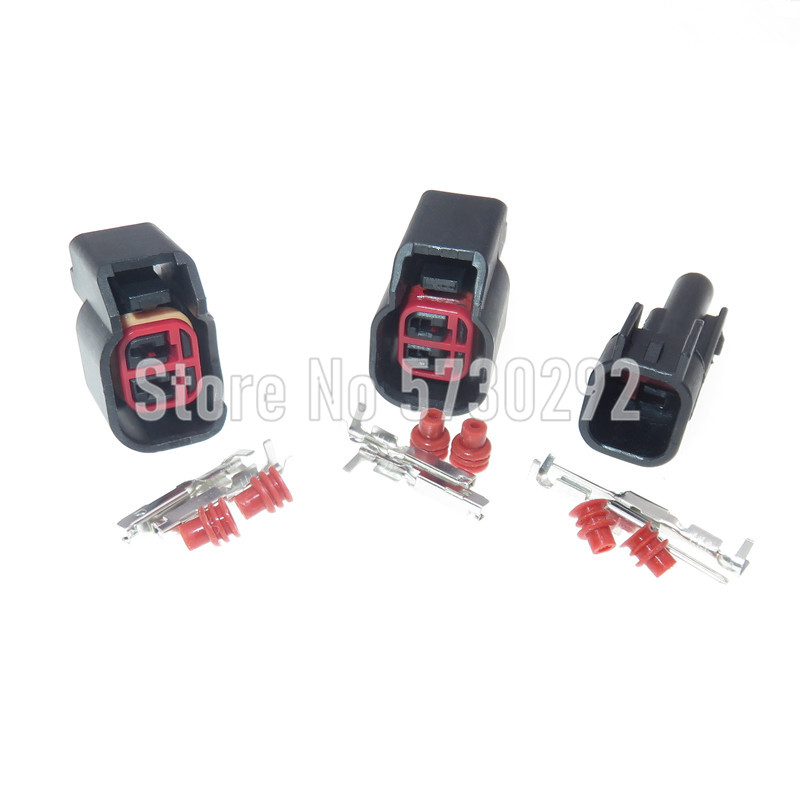 2P EV6 EV14 USCAR Fuel Injecto - Fuel Injector Wiring Harness Plug Pigtail 评论和价格