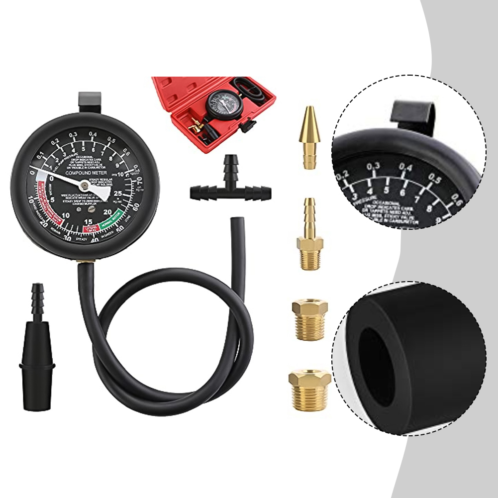 Carburetor Pressure Fuel Pump  - Fuel Pump Pressure Vacuum Tester Gauge 评论和价格
