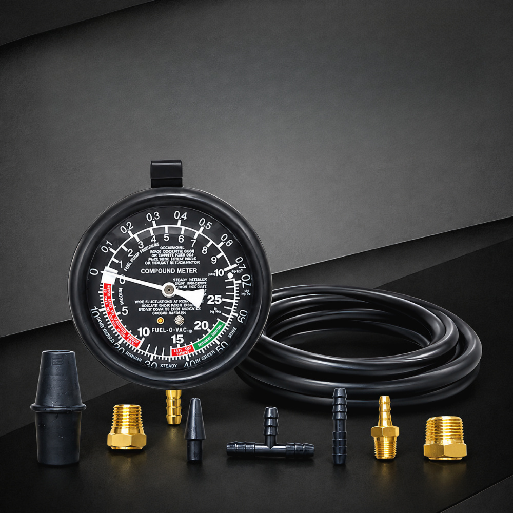 9Pcs/Set Car Vacuum Fuel Pump  - Fuel Pump Pressure Vacuum Tester Gauge 评论和价格