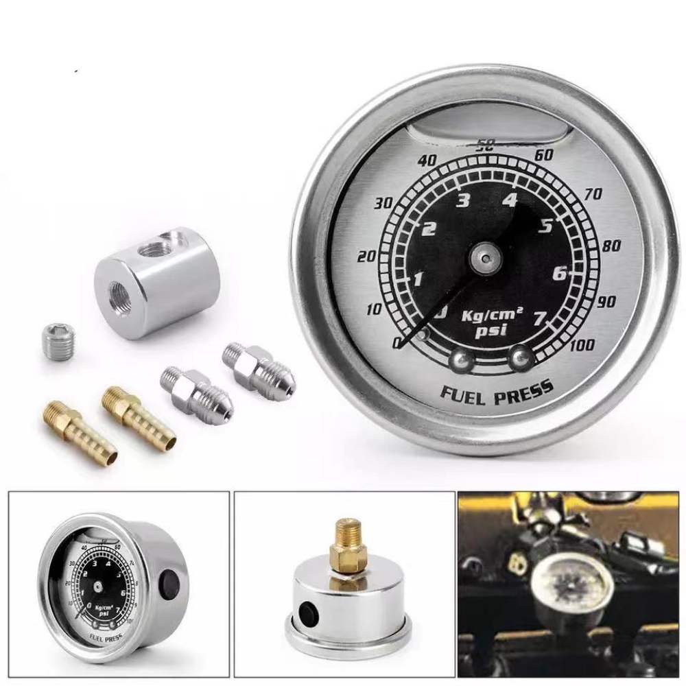 0 160PSI Fuel Pressure Gauge K - Fuel Pressure Test Gauge Kit Automotive 评论和价格
