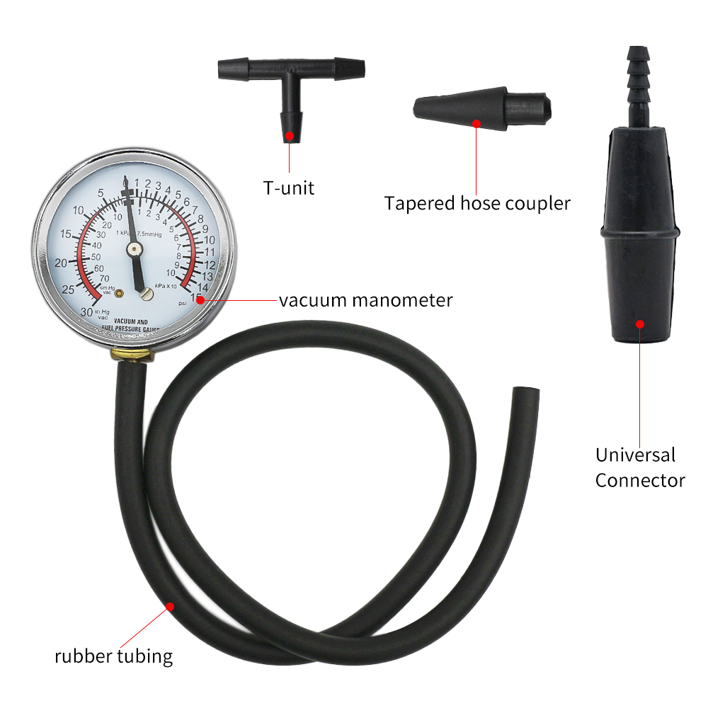 Automotive Engine Fuel Pump Va - Fuel Pump Pressure Vacuum Tester Gauge 评论和价格